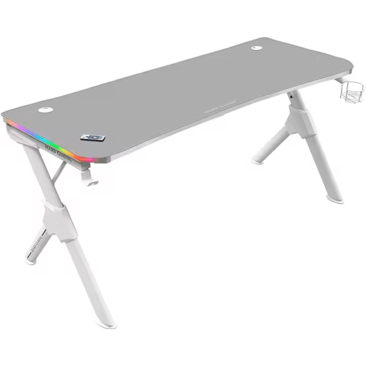 Mesa Gaming Mars Gaming MGD140RGB/ 140 x 60 x 75cm/ Blanca - 1