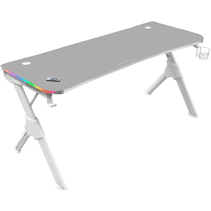 Mesa Gaming Mars Gaming MGD140RGB/ 140 x 60 x 75cm/ Blanca - 1