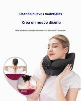 Almohada De Cuello Para Viaje Durable En Forma De U No Deformable Almohada Portátil Para Avión Rellena De Espuma De Memoria Material Poliéster/Celulosa - details 8