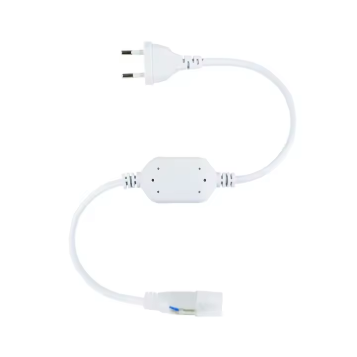 Ledkia Cable Rectificador Tira Neón LED Regulable 220V Circular SFLEX17 Blanco - 1