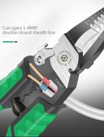 Alicates De Electricista Multifuncionales LAOA 9 En 1 Con Punta Afilada Herramienta De Amarre De Cable Corte De Cable Y Crimpado De Terminales - details 7