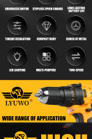 LYUWO12V Taladro Eléctrico Sin Cable De Alta Torque Con Motor Brushless Mini Taladro De Impacto Portátil Cargable Herramienta Eléctrica Para Tornillos - details 4