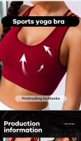 New Women's Seamless Yoga Tank Top with Eight Straps Cross Solid Color High Elastic Sports Bra and Bra Free Fitness Tank Top - details 2