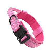 Collar Táctico Reflectante Ajustable Para Perros De Nylon Con Manija Y Desbloqueo Rápido Collar Militar Para Entrenamiento - details 12