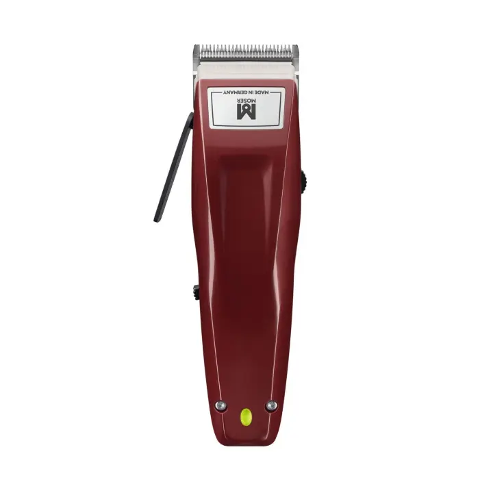MOSER-1400CORDLESS Recortadora, Cortapelos 1400™ Cordless, corte profesional con o sin cable, para pelo y barba, Color Rojo - 1