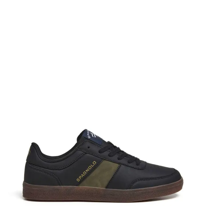 Spagnolo 40034 Zapatillas para hombre negras en sintético con cordones 40034-026 - 1