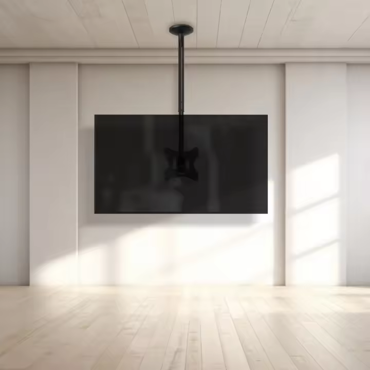 Tooq - Soporte para TV de pared modelo LPCE2301TSLI-B, compatible con televisores hasta 75 pulgadas, inclinación y giro ajustables, diseño elegante en negro, ideal para smart TV y televisiones modernas - 1