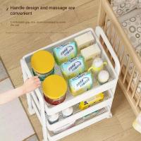Estante De Almacenamiento Multinivel Innovador Para Cocina Y Baño Organización De Alimentos Para Bebés Y Artículos De Toallas - details 4