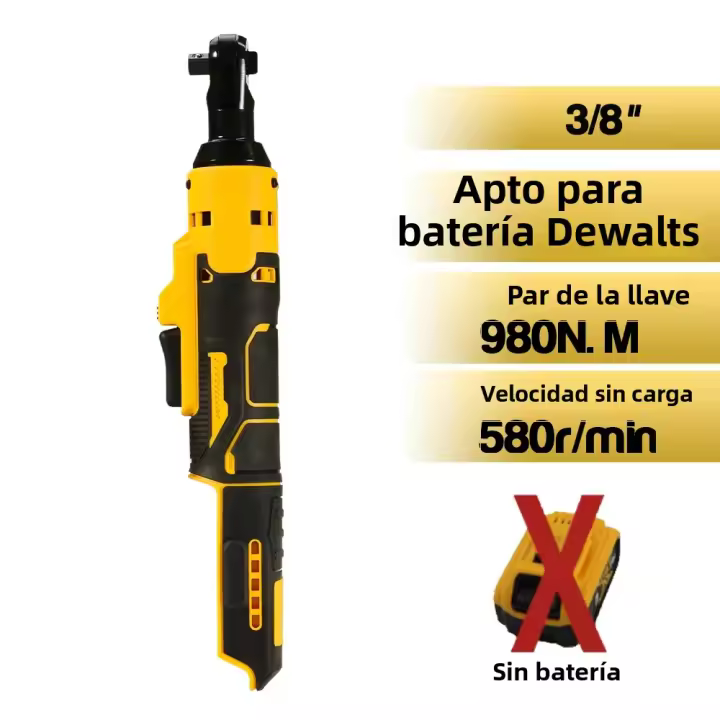 Juego De Llaves Eléctricas Recargables 500N.M Con Choque De 3/8 Pulgadas Herramientas Eléctricas Para Batería Dewalt 18V-21V - 1