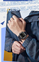 Reloj Deportivo Exterior SANDA Para Hombres Multifuncional Alarm Clock Cronógrafo Impermeable LED Digital Con Tiempo Doble - details 2