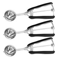 Cuchara De Helado De Acero Inoxidable VIE LENTE Multifuncional Para Frutas Y Papas Con Mango De Resorte Herramienta De Cocina De 3/4/5 Cm - details 5