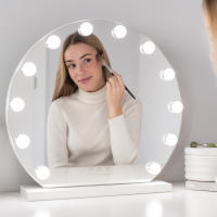 Flamingueo Espejo Maquillaje Luz 12 Luces LED Tocador Maquillaje 3 Modos Luz Espejos con Luz Maquillaje Espejo Tocador Control Tactil Espejo de Mesa para Maquillaje Espejo Led Espejo Mediano Maquillaje - details 3