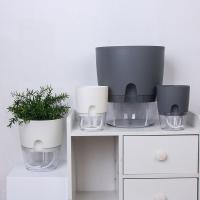 Maceta Automática De 2 Capas Para Riego De Flores Con Algodón Y Cuerda Decoración De Jardín Y Hogar Contenedor De Agua Inteligente Para Plantas Verdes Y Flores - details 9