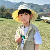 Sombrero De Pescar Para Niños Y Niñas Xinbaoguan 100% Poliéster Con Gran Alas Protección Solar Transpirable Para Verano - details 20