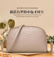 Bolso de mujer de piel auténtica, nueva moda 2025, bandolera con estampado de cocodrilo, primera capa de piel de vaca. - details 0