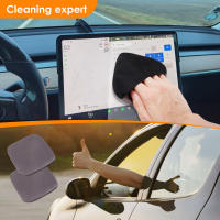 Limpia Pantalla De Coche 2Pcs Microfibra Accesorios Reutilizables Alfombrillas Limpiadores Para Pantallas Táctiles De Auto - details 5