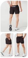 Shorts De Correr Para Hombre Quick-Dry Transpirables Doble Capa Para Gimnasio Y Entrenamiento Shorts De Playa Verano Pantalones Deportivos mid Waist - details 11