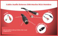 Banner - Cable de audio DIN 5 pines - 2x RCA hembra