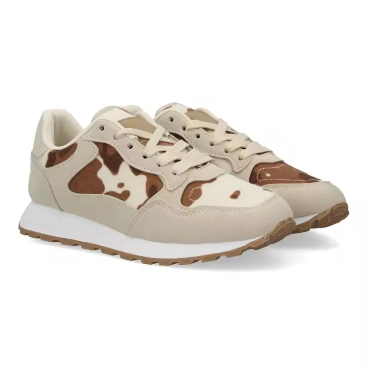 PuntoSalao Zapatillas cómodas planas para mujer color marron DD4 - 1