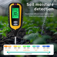 Medidor De Tierra 6 En 1 PH Fertilidad Hidratación Luz Ambiental Humedad Temperatura Analizador De Jardín Con Pantalla Digital Retroiluminada - details 5