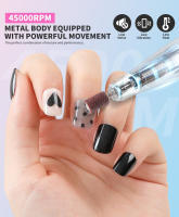 Máquina De Uñas Recargable Profesional 45000RPM Bajo Ruido Con Gradiente De Enchufe Eléctrico Para Pintura Y Pulido De Uñas - details 3