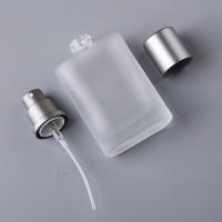 Botella De Perfume Reutilizable De Vidrio Sandblastida De 30ml Con Tapa De Cierre Para Líquidos Y Maquillaje Dispensador De Misting Fin - details 3