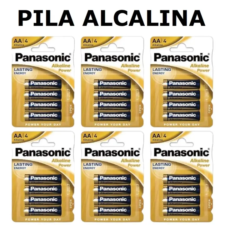 PILA ALCALINA PANASONIC AA 1.5V LR06 ESPECIAL DURACION,CAJA DE 6 PACK DE 4 UNIDADES,24 PILAS,PANASONIC,FESPU - 1