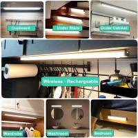 Lámpara LED Recargable Con Sensor De Movimiento Luz Nocturna Para Armario Lámpara Inteligente Tipo-C Sin Cable Para Iluminación De Gabinete - details 3
