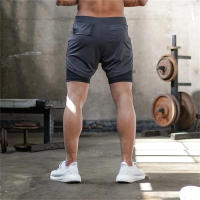 Shorts De Correr Para Hombre 2 En 1 Deporte Fitness Entrenamiento Secado Rápido Gimnasio Pantalones Cortos De Camuflaje - details 26