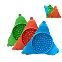 COTTECOTA-Tapete para lamer para perros,Colores al azar Tapete de silicona para alimentación de perros,Tapetes para comer para perros para aliviar la ansiedad y el aburrimiento, fuerte succión para un fácil aseo, Entretenimiento de perros - details 2
