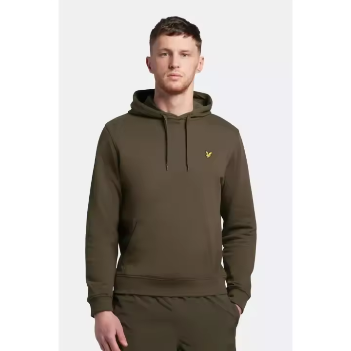 Lyle and Scott Sudadera Hombre Capucha Verde Oliva     sudadera de hombre - 1
