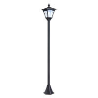 Outsunny Farol Solar de Jardín IP44 Lámpara de Pie con Luces Inteligentes LED para Exteriores Patio Terraza 15x15x120 cm Negro - details 0
