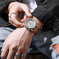 Reloj De Pulsera Para Hombre Estilo Deportivo Y Elegante Con Correa De Cuero Cuarzo Reloj De Manivela Diseño De Coche Montre Homme Luxe Saat Masculino - details 1