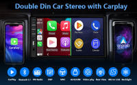 Estéreo De Coche 7 Pulgadas 2 Din Con Pantalla Táctil HD Reproductor De Vídeo CarPlay Android Auto Cámara Trasera Link Espejo USB/TF/BT Para In-Dash - details 0