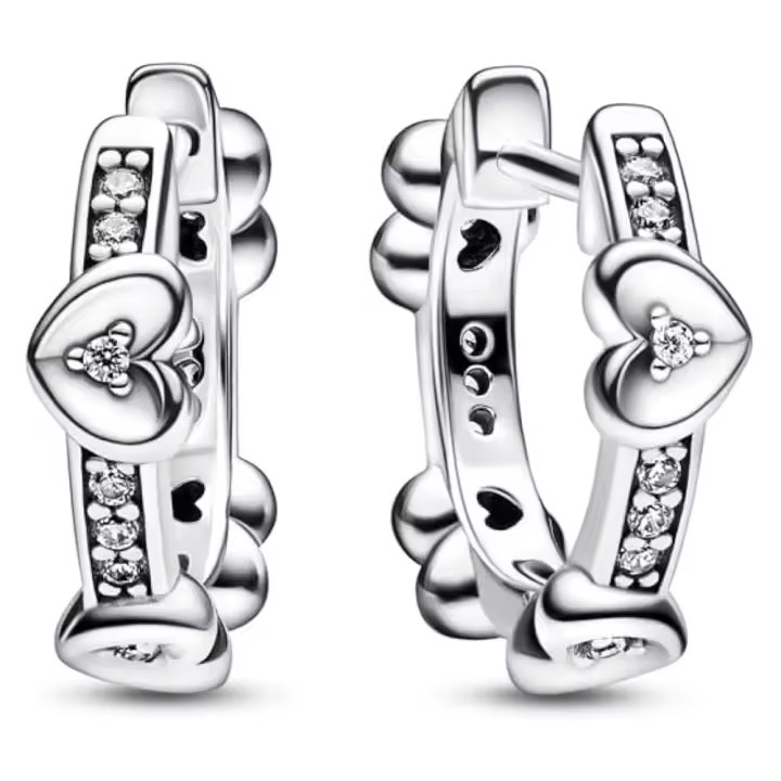 Pandora  Pendientes Corazón de Plata de Ley - 1