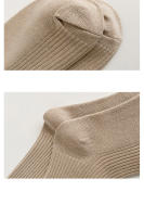 3 Pares De Calcetines De Algodón Para Mujer Estilo Coreano Casual Transpirables Calcetines De Color Caqui Para Niñas - details 11
