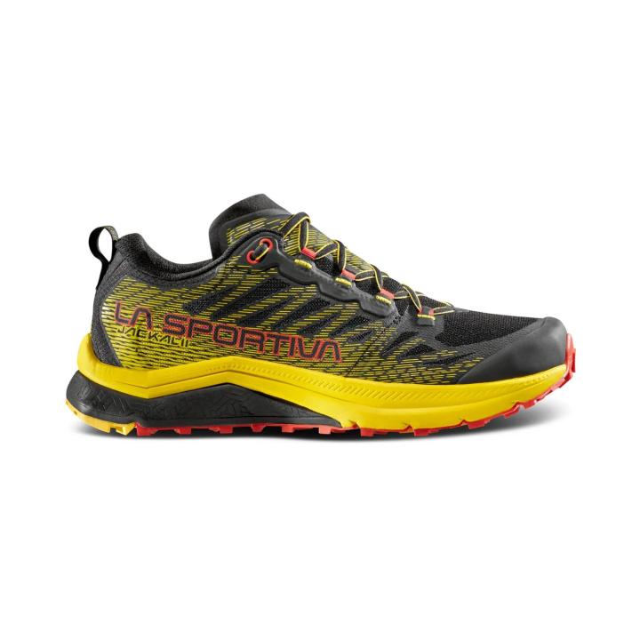 La Sportiva - Zapatillas Jackal II para senderismo y trail running hombre con tecnología Infinitoo™, amortiguación excepcional y suela bicompuesta FriXion Red