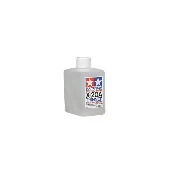 Diluyente para Pintura Acrílica Tamiya X-20A - 250ml | Diluye y Mezcla Colores Sin Decolorarse - 1