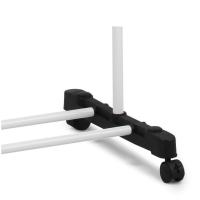 X-Tendedero de Ropa Vertical Plegable con Ruedas, Tendedero de 4 Niveles de Metal, Ideal para Interiores y Exteriores, Ahorra Espacio, Perchero de Ropa Portátil para Hogar, Balcón o Lavadero - details 3