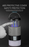 Lámpara Solar Anti-Mosquitos UV Recargable Eléctrica Repelente De Insectos Plegable Portátil Zapateadora De Mosquitos - details 5
