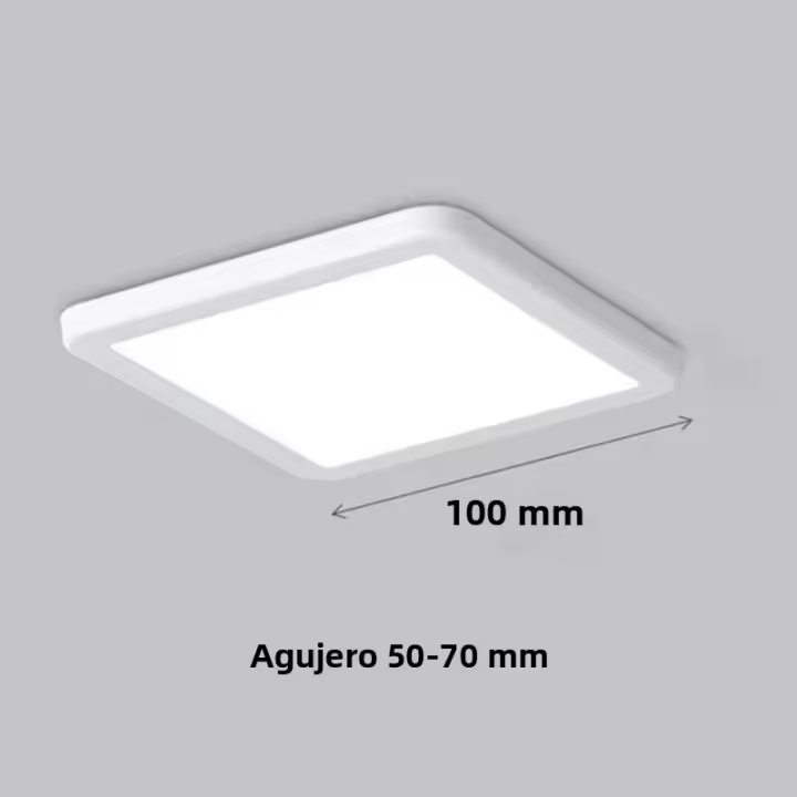 Luz De Techo LED Panel Ultrafina Ajustable 50mm-200mm Corte De Agujero Luz De Panel De Interior AC85-265V Fuente De Luz LED Aluminio - 1
