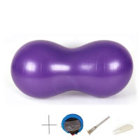 Bola De Yoga De Forma De Maní Anti-Rotura 90x45cm Para Ejercicio En Casa Equipo De Fitness Gimnasio Entrenamiento De Pilates Con Bombín - details 1