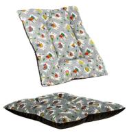 Coshano Cama para Perros Gatos con acolchado grueso y cómodo 60x60x10cm Gris - details 1