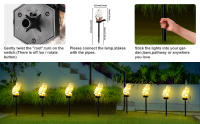 Luz Solar LED Para Jardín Decorativa Exterior Resina Corazón Impermeable Para Valla De Flores Camino De La Pradera Courtyard Decoración De Fiesta - details 1