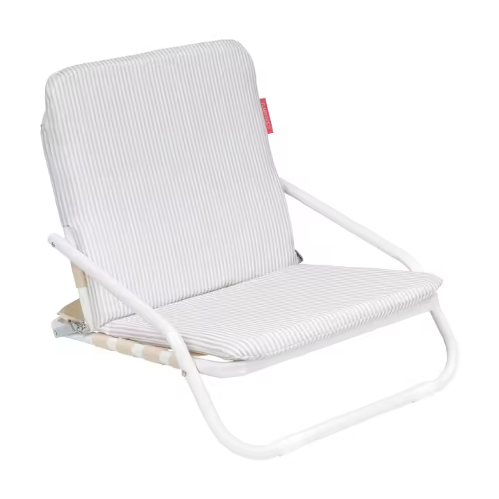 Flamingueo Silla Playa Ligera Plegable Asa para Transporte Tejido Poliéster y Aluminio Cojín Acolchado 62 x 51,5 x 49 cm - 1