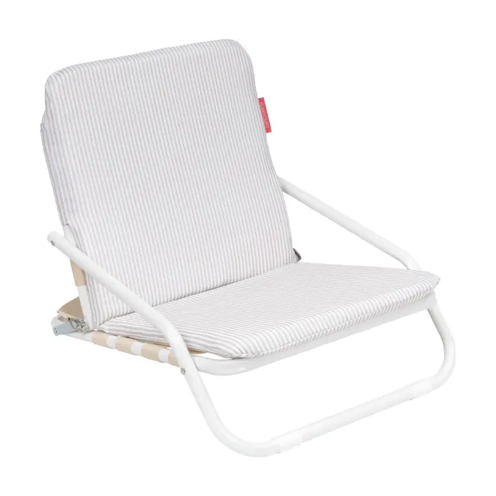 Flamingueo Silla Playa Ligera Plegable Asa para Transporte Tejido Poliéster y Aluminio Cojín Acolchado 62 x 51,5 x 49 cm - 1