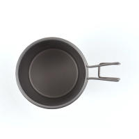 Lixada Taza De Camping De Titanio 220ml Ligera Para Senderismo Y BBQ Deporte Al Aire Libre Con Juego De Utensilios De Cocina - details 7