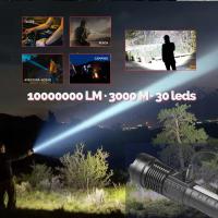 Linterna LED P70 Supervivencia de Láser Blanca de Alta Potencia con Bateria Integrada , Carga Rapida USB. - details 0