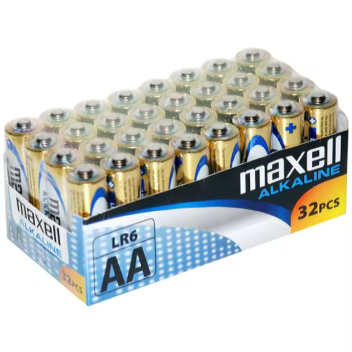 Maxell Alkaline Pack Pilas AA LR6 32 Unidades - 1