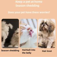 Cepillo De Aseo Para Mascotas Acero Inoxidable Con Agujas Comb De Pelaje Para Perros Y Gatos Limpieza De Pelo Flotante Masajeador De Animales De Compañía - details 2